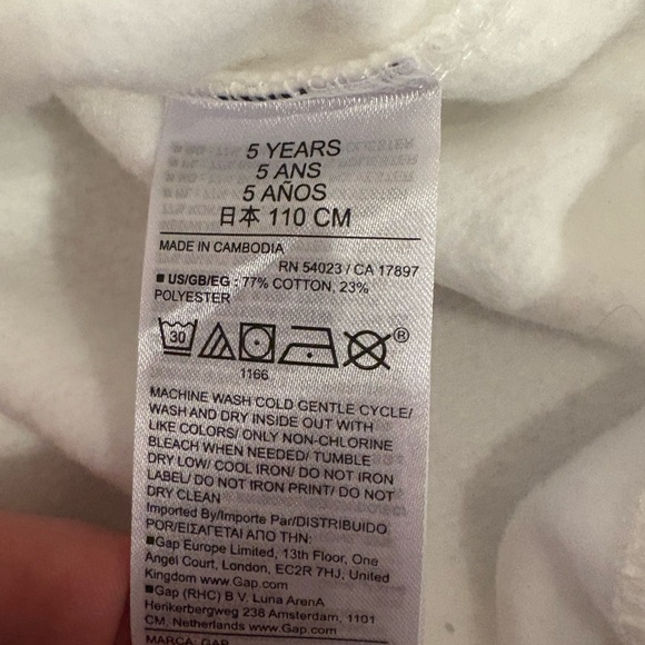 GAP Kids Disney Mickey White Sweatpants and Sweatshirt Set - Picture 6 of 7